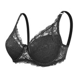 Lace Bra with Adjustable Straps | Padded Thin Cotton Cup | Full Coverage Comfort Fit