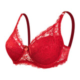 Lace Bra with Adjustable Straps | Padded Thin Cotton Cup | Full Coverage Comfort Fit